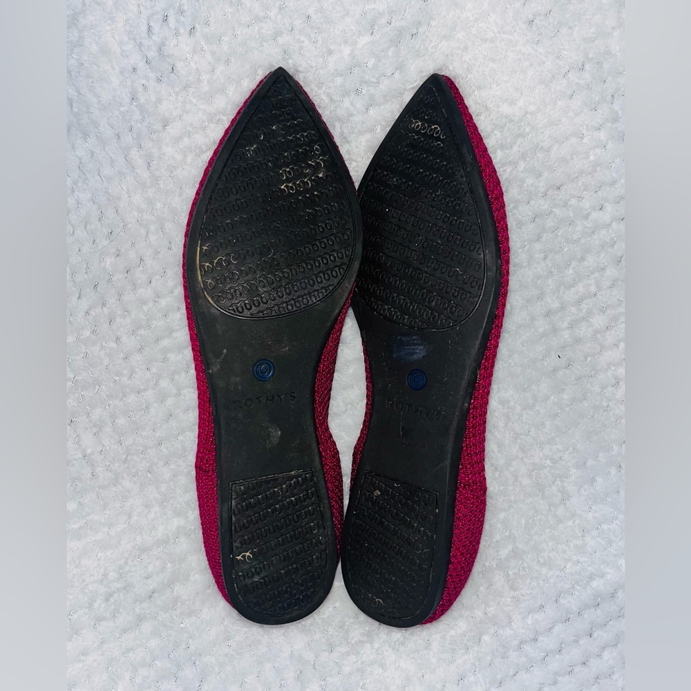 ROTHYS Magenta The Point Flats sz 8.5 - Picture 6 of 9